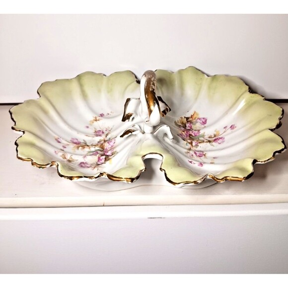 Joseph Schachtel J.S. Germany Antique Porcelain Lobster Dish Serving Platter - Picture 1 of 13